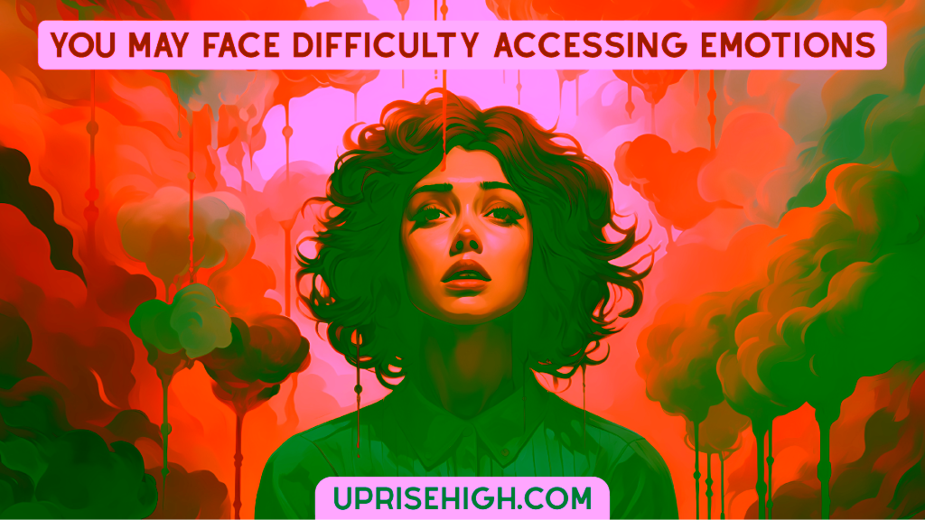 An emotionless, strange woman.