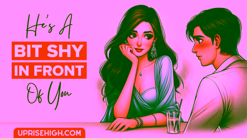 A guy who's being shy with a girl.