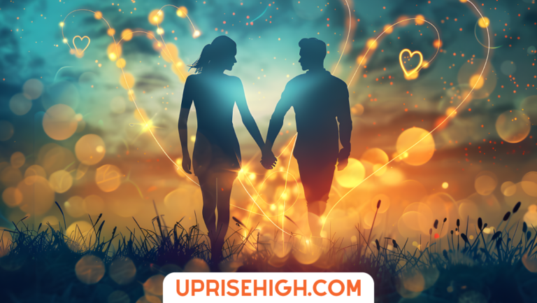A couple's souls intertwined.