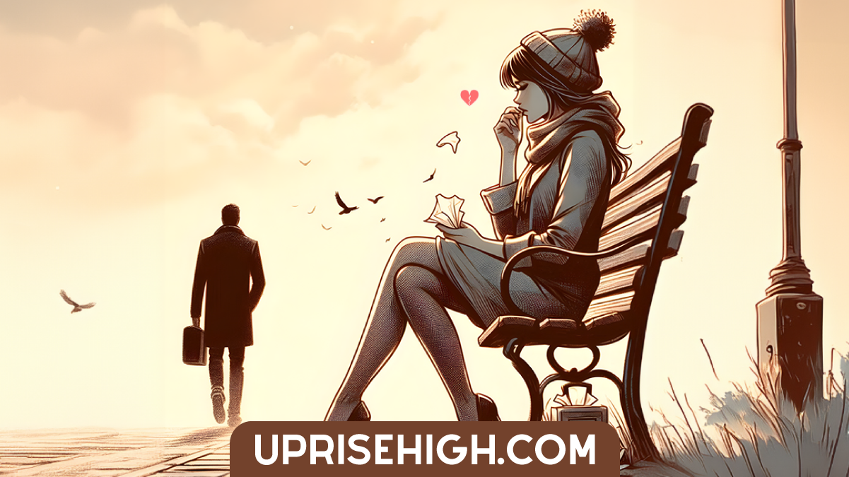 A man moving on from a woman's life.