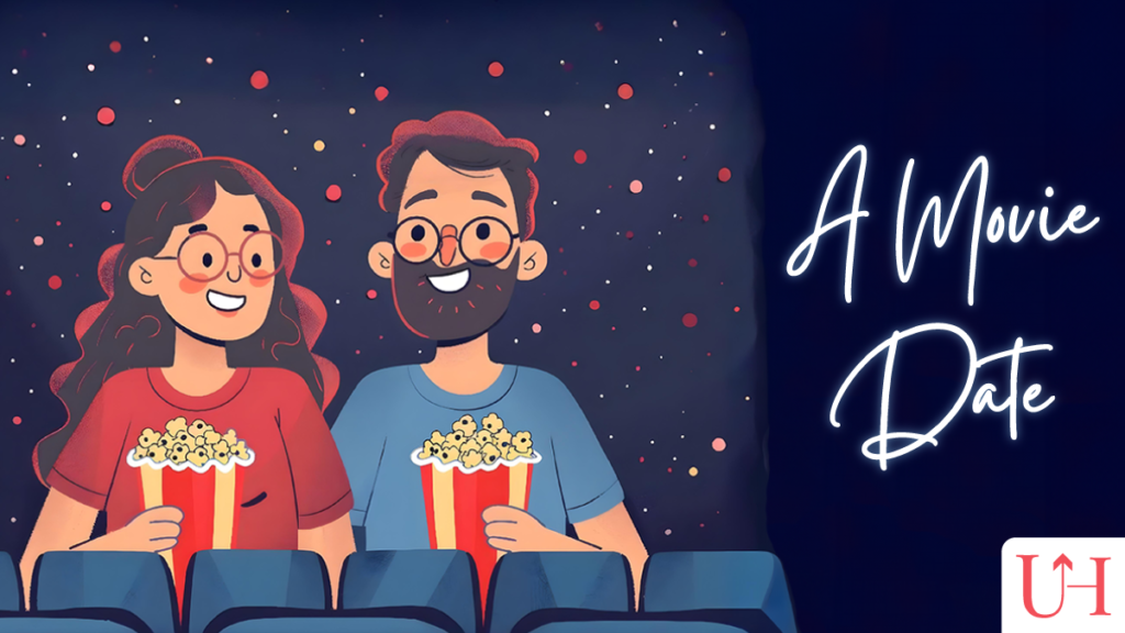 Couple on a movie date