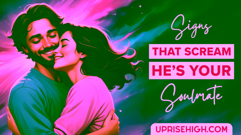 An image with a couple (soulmates) that are meant for each other.