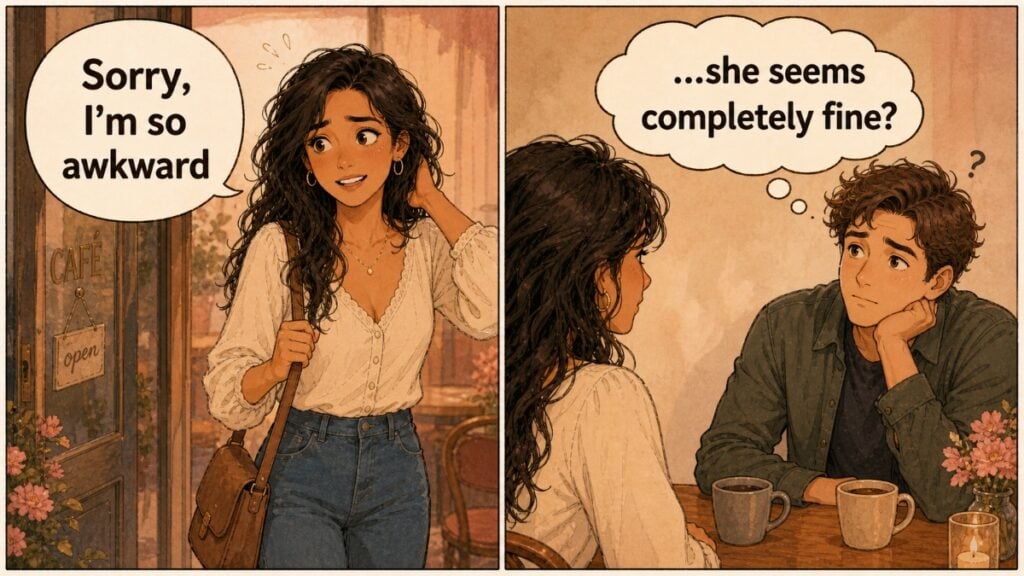 Awkward encounter at cafe